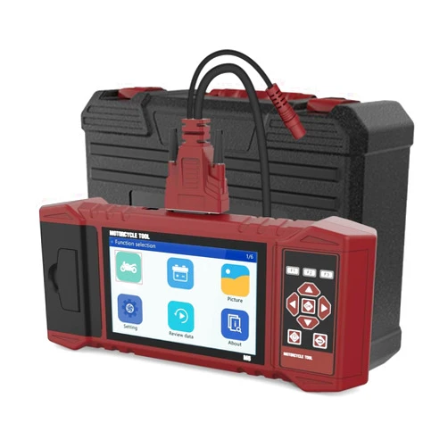 RALBIL Motorcycle Diagnostic Scan Tool, Full System Scanner OBD2 Diagnostic Tool Fault Code Reader with 104 Service Functions & Quick Test Compatible for BMW, Honda, Yamaha, Kawasaki, Suzuki