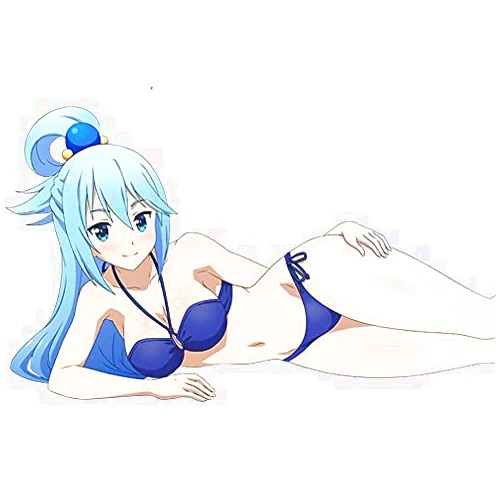 LSGC 13cm Girl Car Sticker Kono Subarashii Sekai ni Shukufuku wo Anime Aqua Render Vinyl