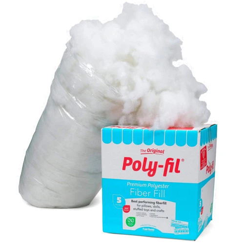 MUHU Poly-Fil® Premium Polyester Fiber Fill by Fairfield, 5 Pound Box (5lbs)