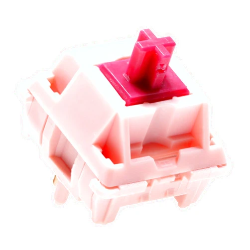 KPREPUBLIC Sarokeys Strawberry Wine Red Switch Linear MX Stem Switch for Gaming Mechanical Keyboard Pre Lubed Long Spring HiFi Sound (SWineR Switch x90)