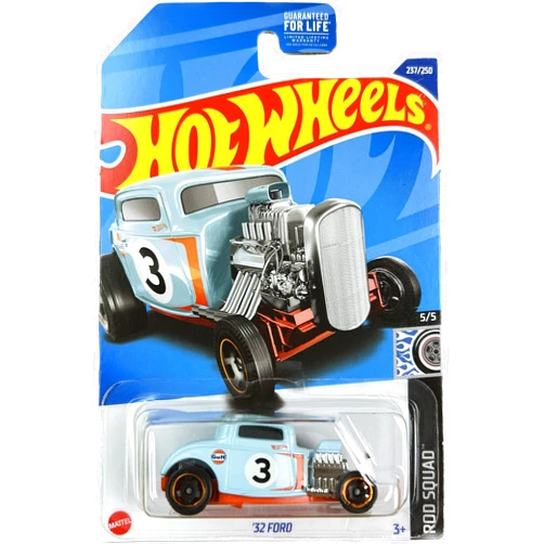 Hot Wheels 2022 - '32 Ford - Gulf Blue - Rod Squad 5/5 - 237/250