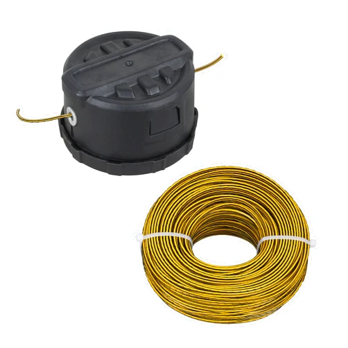 131763310 DWO1DT995 Quickfeed String Trimmer Head for Dewalt 20V 40V 60V Cordless Trimmers Weed Eater Head Replacement，with DWO1DT802 225-Foot by 0.080-Inch Trimmer Line Set of 2