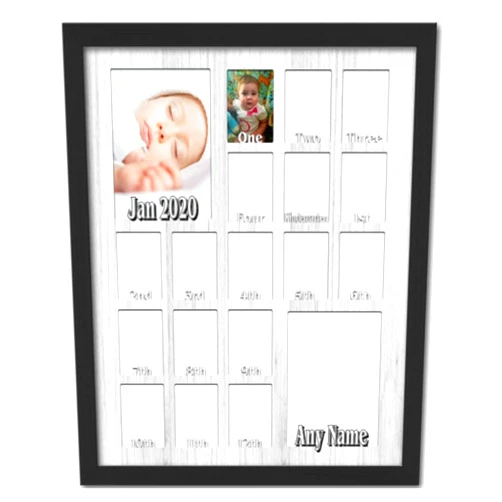 NORTHLAND FRAMES AND GIFTS, INC. Northland Frames - Your Child Through The Years Picture Frame Collage - Personalized with any Name and Date - Newborn Through 18 Years - Holds 2.5