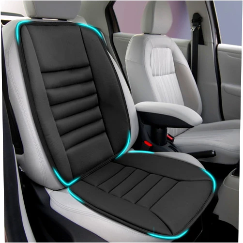 Heonay Car Seat Cushion, Memory Foam Cushion for Car Seat, Lumbar Support Pillow, Seat Cushion for Full Back and Seat, Ideal for Car Seat Driver, Office Chair, Wheelchair and Back Pain Relief (Black)