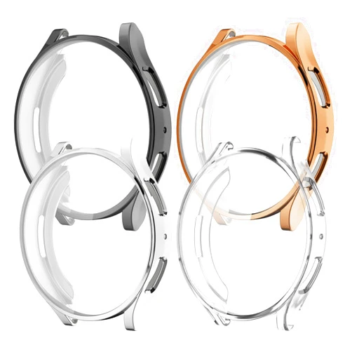 Rc-Z [4-Pack] for Samsung Galaxy Watch 7 40mm Screen Protector Case, Protective Soft TPU Face Cover Replacement Bumper Accessories for Galaxy Watch 7 40mm Women Men
