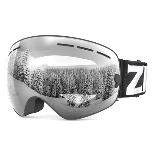 ZIONOR X Ski Goggles - OTG Snowboard Goggles Detachable Lens for Men Women Adult