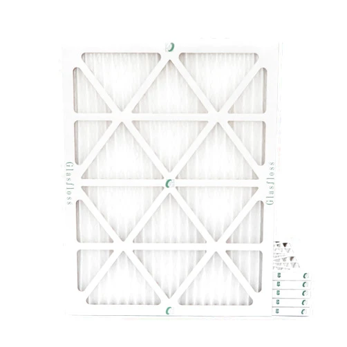 Glasfloss 16x20x1 MERV 10 (FPR 5-6) Pleated Air Filters. Box of 6. Actual Size: 15-1/2 x 19-1/2 x 7/8