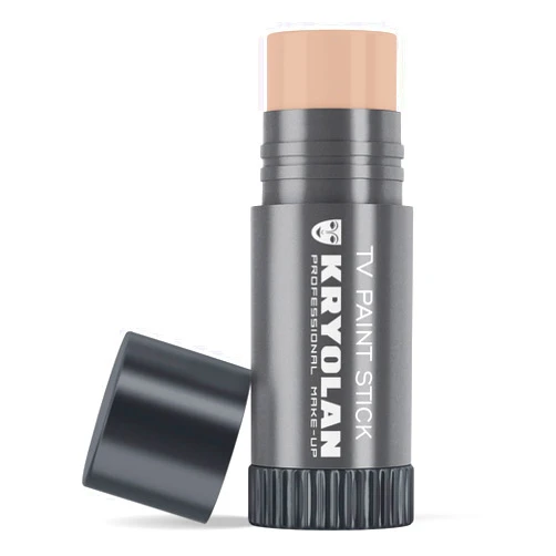 Kryolan TV Paint Stick - Alabaster Matte Makeup Stick - Foundation Makeup - Makeup for TV, Theater, Stage, Acting, Face & Body, Full Coverage Cream Concealer Foundation - Made in USA (25 g)
