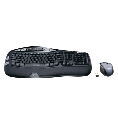 Logitech - MK570 Comfort Wave Wireless Keyboard and Optical Mouse (Renewed)