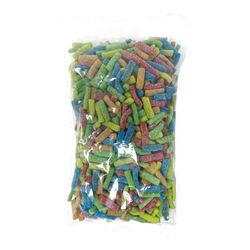 NUYAFFA 5 Lb Sour Assorted Halal Mini Straws Gummy Candy, Mouth Watering Sour Gummy Candy, Assorted Fruit Flavors Gummies, Fruity & Sweet Gift Snacks for Kids - Party Size