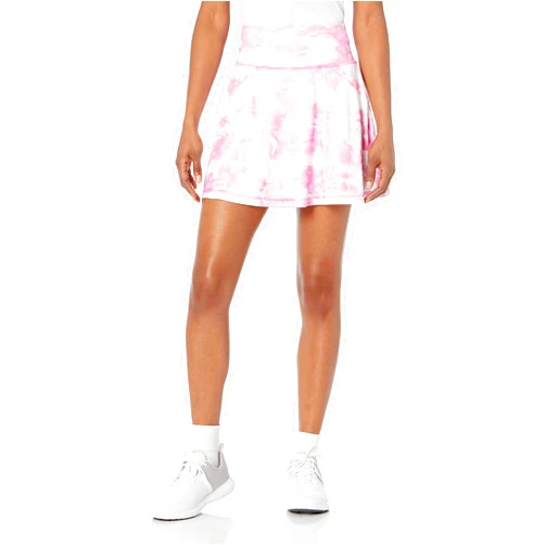 PGA TOUR Women's Printed Tie Dye Flounce Skort W/Topstitching Detail