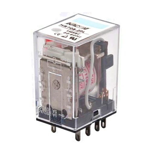 KACON HR705-2PLC-110VAC, Electro Mechanical Relay, Cube Type, 5A DPDT, 110VAC Coil Input, LED Indiator, Surge Protection, (Socket req'd)