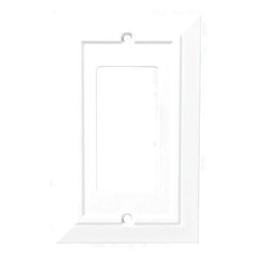 Franklin Brass Classic Architecture (1-Pack) Decorative Light Switch Cover Pure White 1-Gang Decorator/Rocker Wall Plate Electrical Outlet Guard W35243-PW-C