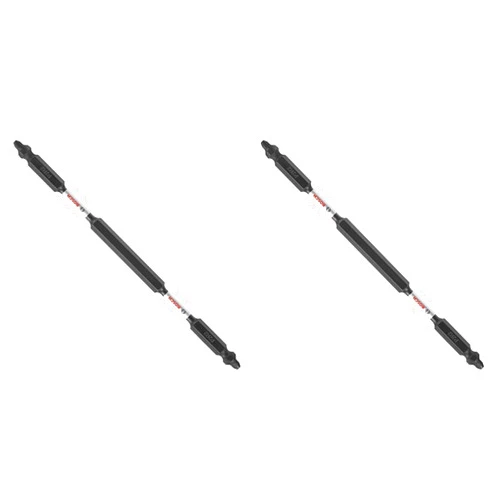 BOSCH ITDEP2R2601 1-Piece 6 In. Phillips/Square #2 Impact Tough Double-Ended Screwdriving Bit (Pack of 2)