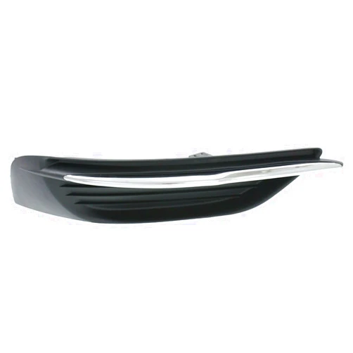 FOLCEMJ Bumper Grille Fog Light Cover Passenger Side Textured Black with Chrome Molding Bumper Plastic for Chrysler 200 LX/Limited/S 11-14 Right CH1039123 14907963