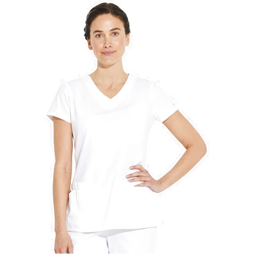 Dickies EDS Signature Scrubs for Women, Contemporary Fit V-Neck Womens Tops in Soft Brushed Poplin 85906