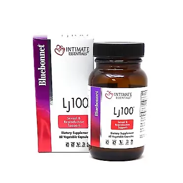 Bluebonnet Nutrition Intimate Essentials LJ100, Soy-Free, Gluten-Free, Non-GMO, Dairy-Free, Kosher Certified, Vegan, 60 Capsules, 30 Servings
