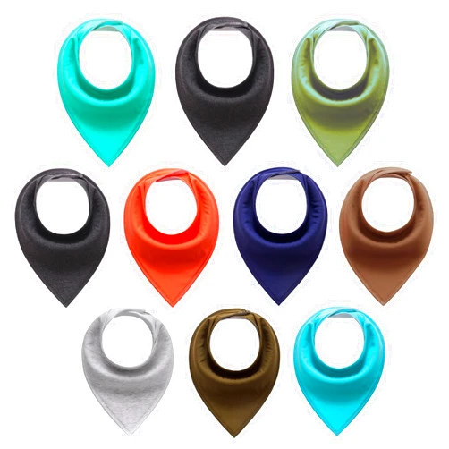 Little Tots Baby Bandana Drool Bibs for Boys, Girls, Baby Unisex Cotton Bibs 4/8/10 Pack Soft and Absorbent