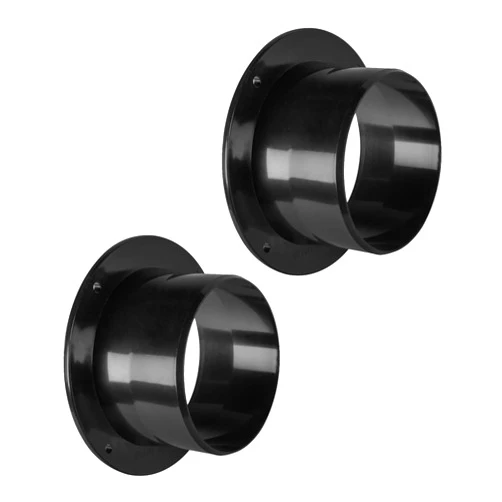 POWERTEC 70126-P2 Inlet Flange, 4 Inch OD Dust Collection Ducting Connector, 2 PK