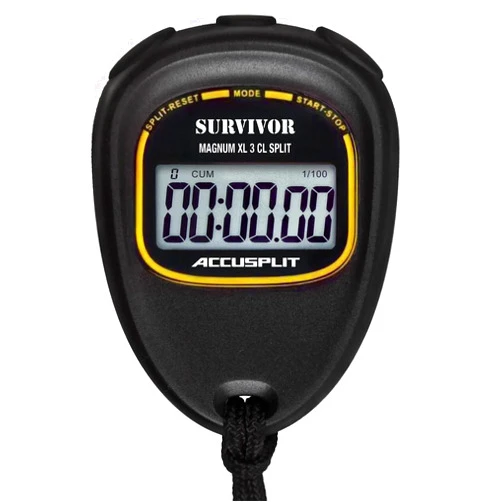 ACCUSPLIT Survivor S3CL CUMULATIVE-LAP SPLIT Stopwatch with Magnum Display