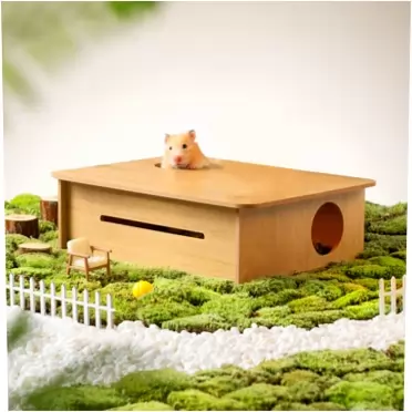 MEWOOFUN Hamster Hideout Hamster House Maze (Hamster Hideout #3) Hamster Hideaway-Large