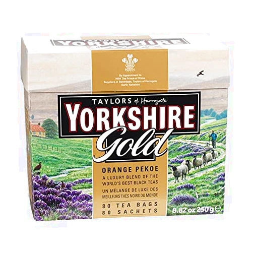 Yorkshire Tea Taylors of Harrogate Yorkshire Gold, 80 Teabags, (Pack of 5) Yorkshire Gold 80 Count (Pack of 5)