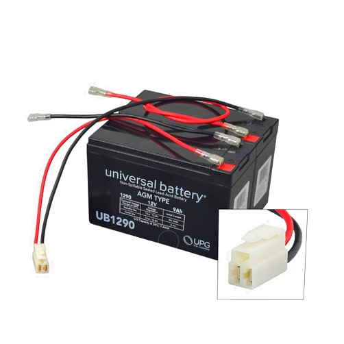 AlveyTech 24 Volt Battery Pack (9 Ah with Harness) - For the Razor E275, 12V Replacement Rechargeable SLA AGM Batteries, Electric Power Folding Scooter, Go-Kart, Quad, E-Scooters, Mini Dirt Bike Parts