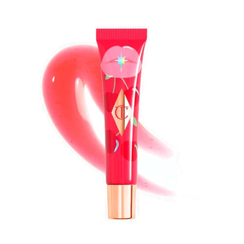Charlotte Tilbury Healthy Glow Nectar Lip Oil - Sheer Tinted Lip Gloss Oil with Hyaluronic Acid & Vitamin E - Leaves Lips with a High-Shine Glaze & Lasting Hydration