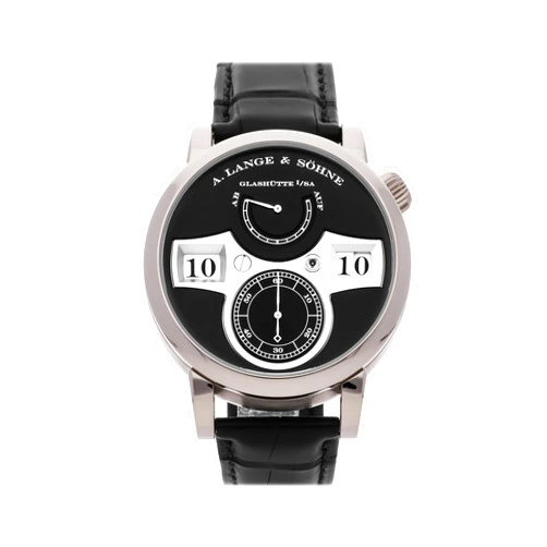 A. Lange & Söhne Zeitwerk Manual Wind Black Dial Watch 140.029 (Pre-Owned)