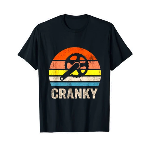 Cranky Vintage Sun funny Cycling Bicycle Love Cranky Vintage Sun funny Bicycle Lovers Cycling Cranky T-Shirt