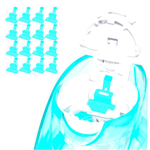 FireAnt 16 Pack Silicone Salt Pads Refills Compatible with Navage Nasal Care, Reusable Silicone Pods Refills Replacement Accessories, Easy Operation - Blue