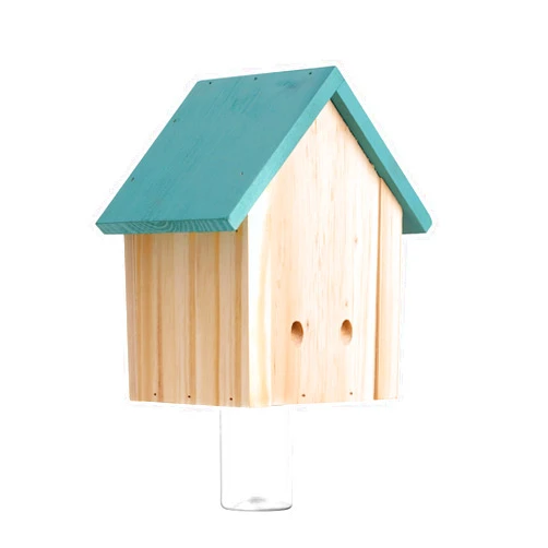 GRTRE 1 Pack Wood Carpenter Bee Trap for Outside - Wood Boring Bee Trap - Best Bee Trap - Nature Cabin Style Carpenter Bee Traps Outdoor Hanging
