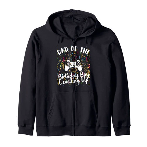 Bnz Party Supplies Kits Hemd Männer Frauen Kinder Father of birthday child video game decorations happy Zip Hoodie