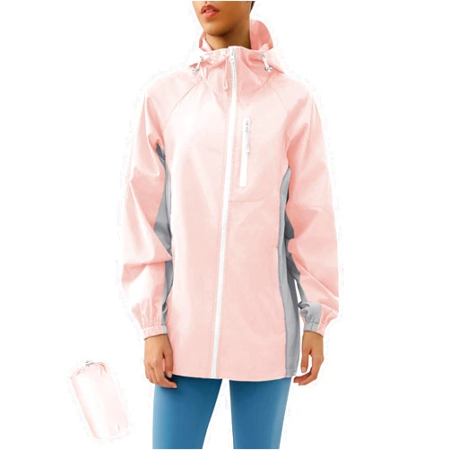 LOMON Lightweight Active Rain Jacket Hooded Water Resistant Raincoat Windbreaker Jacket Casual Softshell