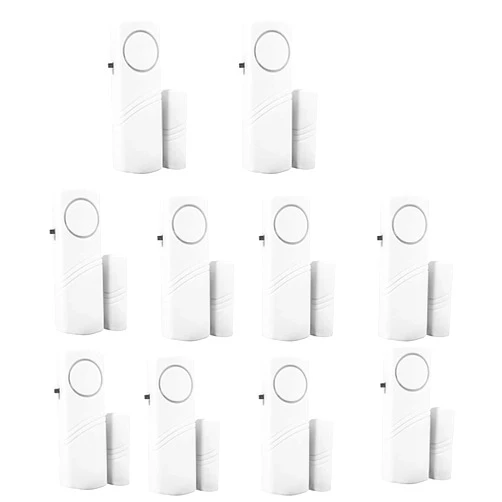 CaoXiong 10 Pack Window Alarm Door Magnetic Sensor Alarm for Home Security System, Pool Door Alarm for Kids Safety Toddler Door Open Alarm Sensor