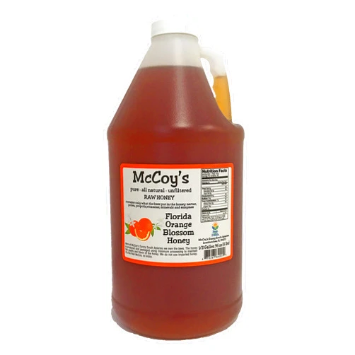 McCoy's Honey Raw Honey - Pure All Natural Unfiltered & Unpasteurized - McCoy's Honey Florida Orange Blossom Honey 6lb