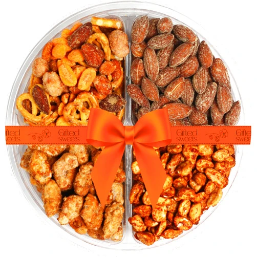 Gifted Sweets Flavored Nuts Gift - Nuts Gift Basket - Variety of Sweet & Roasted Salted and Flavored Gourmet Nuts - Fancy Nuts Gift For Birthday, Thank You, Sympathy, Anniversary, Get well, Corporate Gifting