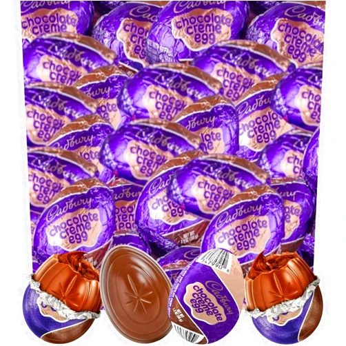 Sweetsome Cadbury Milk Chocolate Creme Egg 1.2-Ounce Eggs, Indvidually Wrapped - Perfect for Easter Baskets and Egg Hunts (24 Count)