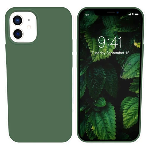 ZVastt iPhone 12 Case, iPhone 12 Pro Case Liquid Silicone Gel Rubber Slim Soft Anti-Scratch Microfiber Lining Full Body Shockproof Protective Phone Cover for iPhone 12/12 Pro 6.1