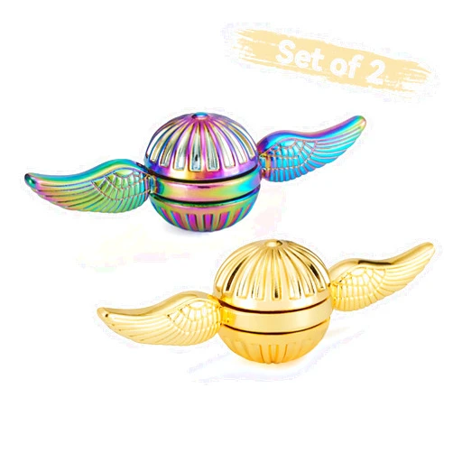MAYBO SPORTS Metal Orb Fidget Spinner Toys for Kids,Cute Anxiety Stress Relief Sensory Decoration Gadgets for Boys and Girls,Cool Fingertip Gyros Gifts for Teens and Adults with ADHD Autism.