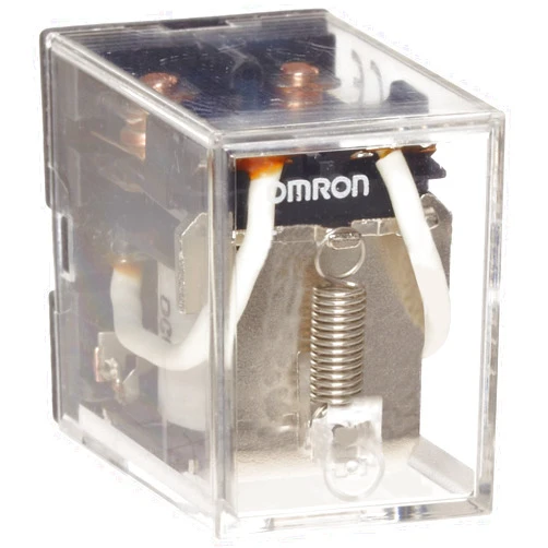 Omron LY2-AC110/120 General Purpose Relay, Standard Type, Plug-In/Solder Terminal, Standard Bracket Mounting, Single Contact, Double Pole Double Throw Contacts, 9.9 to 10.8 mA at 50 Hz and 8.4 to 9.2 mA at 60 Hz Rated Load Current, 110 to 120 VAC Rated Load Voltage