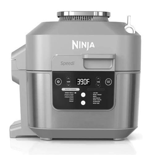 Ninja SF301 Speedi Rapid Cooker & Air Fryer, 6-Quart Capacity, 12-in-1 Functions to Steam, Bake, Roast, Sear, Sauté, Slow Cook, Sous Vide & More, 15-Minute Speedi Meals All In One Pot, Sea Salt Gray