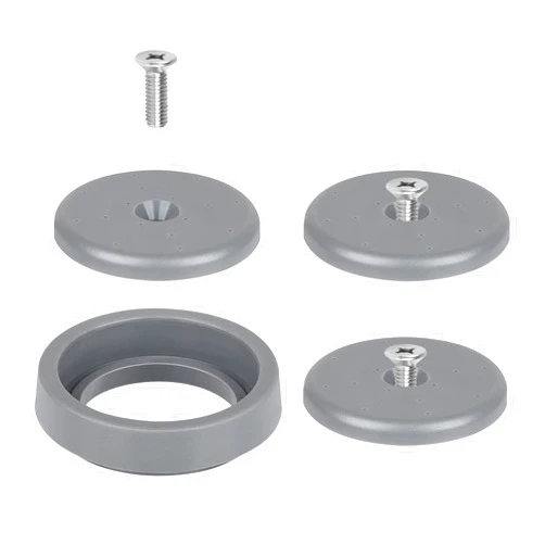 ABBORAUNT Pre-Rinse Sprayer Valve Repair Kit for Commercial Sink Faucet Dish Spray Valve, Spray Face Bumper and Screw Repair Kit 1.42 GPM High-Pressure, Gray