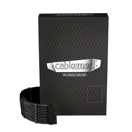 CableMod RT-Series Pro ModMesh Sleeved 12VHPWR StealthSense Dual Cable Kit for ASUS/Seasonic/Phanteks (Black)