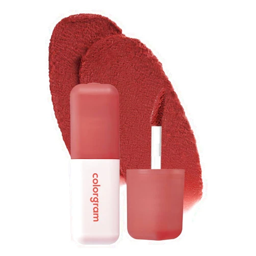 COLORGRAM NUDE BLUR TINT 11 DEEP CHOCOLATE | Soft Velvet Matte Liquid Lipstick & Cheek Tint | Lightweight Blurring Tint for a Smooth & Airbrushed Finish | Long-Lasting & Non-Sticky Formula