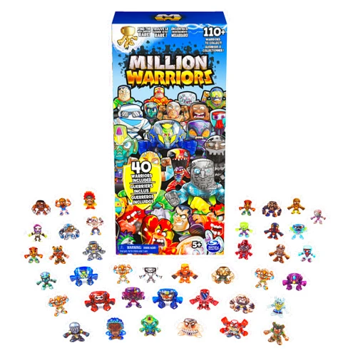 Million Warriors 40-Pack Collectible Figures, Guaranteed Rare Warrior, Surprise Kids Toys for Boys and Girls Ages 5 and Up (Styles May Vary)