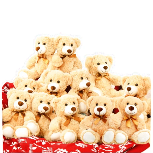 MorisMos 12 Pack Teddy Bears in Bulk 14 inch Teddy Bears Set Medium Stuffed Animals Bulk - Bulk Teddy Bears for Wholesale Teddy Bears for Baby Shower & Gender Reveal, Teens Girls Kids Gifts