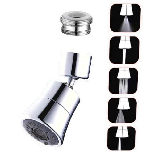 TXYGZ Faucet Extender Faucet Sprayer Attachment for Kitchen Sink, 5 Flow Mode Faucet Aerator 360° Swivel Anti-Splash Sink Sprayer Kitchen Faucet Head Replacement