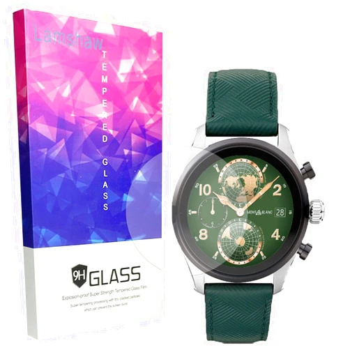 Lamshaw Summit 3 Screen Protector, [3 Pack] 9H Tempered Glass Screen Protector Film Compatible with Montblanc Summit 3 Smartwatch (3 pack)