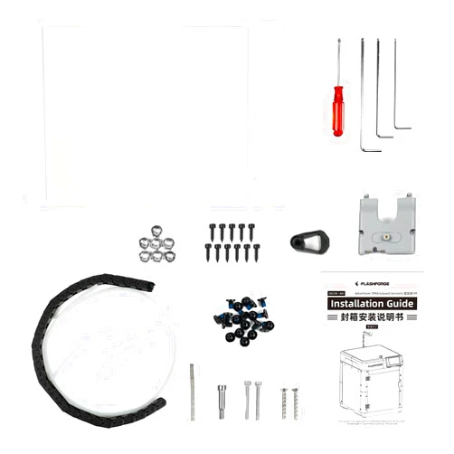 FLASHFORGE Adventurer 5M 3D Printer Enclosure Kit, Noise Reduction and Odor-Free, DIY The Enclosure Unlock More Filaments Require High Temperature Like ABS, ASA